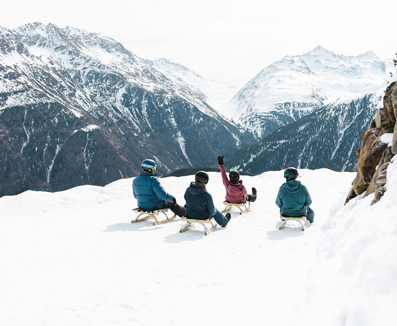 Tobogganing 
and sledding