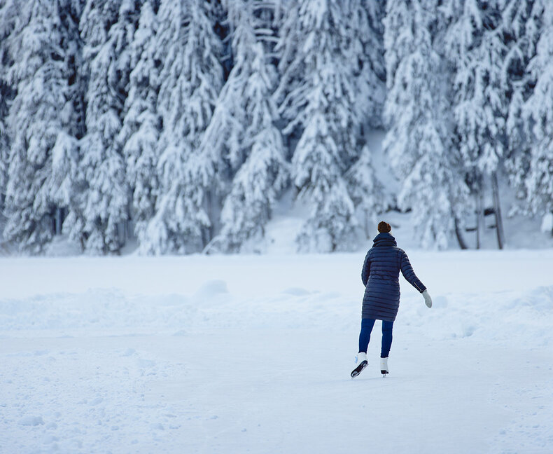 Ice skating on
Piburger See